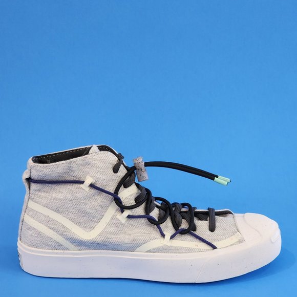 Converse Jack Purcell Rally Mid 'White Storm Wind' Unisex Sneakers 170947C NWT - Picture 2 of 6